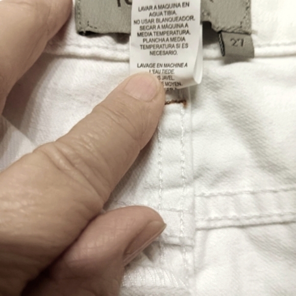 White Western Boot Cut Mid Rise Tag 27 Measure 30 Embroidered Pocket Rodeo Queen - Picture 5 of 12